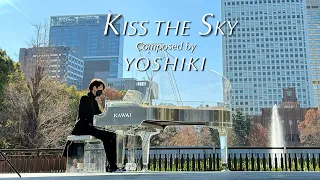 【日比谷公園】ストリートピアノ KAWAIクリスタルピアノX JAPAN 『Kiss the Sky 』Composed by YOSHIKI（Piano Cover）