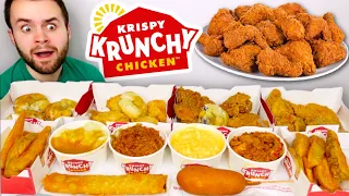 Trying Krispy Krunchy Chicken's ENTIRE 2023 MENU! Fast Food REVIEW!