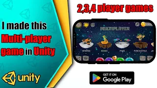 2 3 4 player mini games in Unity | Unity 2D mini games tutorial