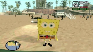 GTA San Andreas SpongeBob skin