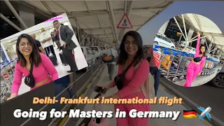 India To Germany ✈️ | My first international flight as masters student