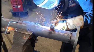 How To Pipe Weld Tips & Tricks (3" MIG Pipe Welding Fabrication)