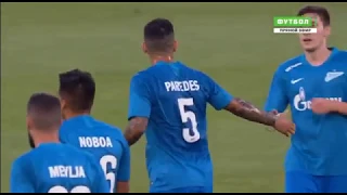 Leandro Paredes GOAL. Zenit 1-0 Dinamo Minsk | 16/08/2018. Europa League, 3rd QR, 2nd Leg