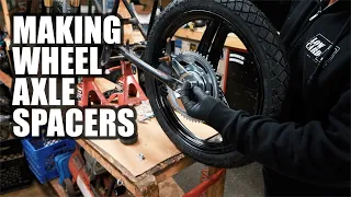 Making Axle Wheel Spacers for the Derbi E bike using two methods