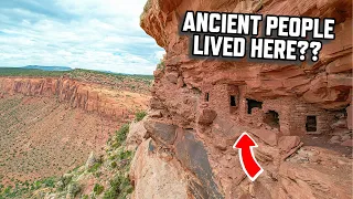 Impossible Ancient Ruins Found On Cliff Face With My Drone! #ancienthistory