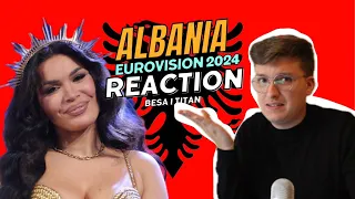 🇦🇱REACTION ALBANIA I EUROVISION 2024 I BESA - TITAN I OFFICIAL MUSIC VIDEO