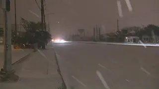 Houston roads covered in ice, sleet and snow | Stay home!