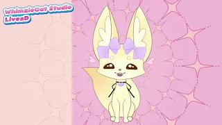 Fennec fox pet Vtuber model [Live2D]