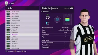 [PES 2020] LASK created players stats