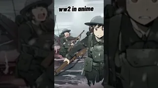 ww2 in anime vs ww2 in real life #military #ww2