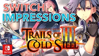 Trails of Cold Steel 3 Nintendo Switch performance and early thoughts