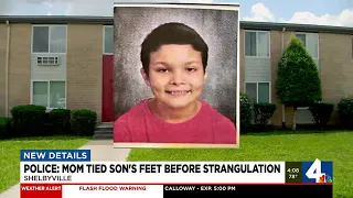 Police: Mom tied son's feet before strangulation in Shelbyville