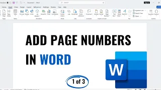 How to Add Page Numbers in Word