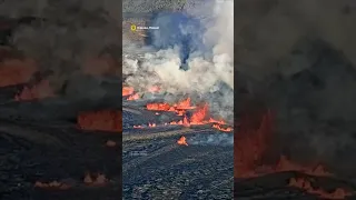 Kilauea volcano on Hawaii's Big Island erupts for third time in 2023 #Shorts