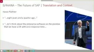 Webinar Recording: SAP Business Suite 4 SAP HANA (S/4 HANA) 30-07-2015