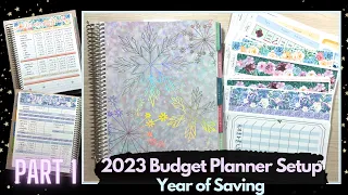 2023 BUDGET PLANNER SETUP | SAVING Goals | Part 1 |  So many spreads lol | Erin Condren