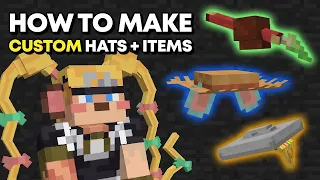 How To Make CUSTOM HATS and ITEMS for Minecraft Java 1.19