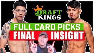 DRAFTKINGS FANTASY: UFC Mexico: Moreno vs. Royval 2 FULL CARD Predictions