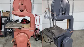 Delta Rockwell wood metal bandsaw restoration