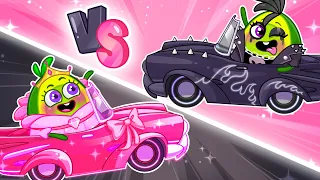 Pink vs Black Colors Challenge For Avocado Baby 💖🖤 Learn Colors 🌈 Cartoons for Kids by Meet Penny 🥑💖