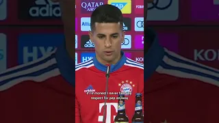 Joao Cancelo talking about Pep Guardiola #shorts