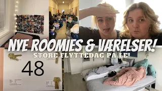 NYE ROOMIES & VÆRELSER!!! Store flyttedag på efterskolen!