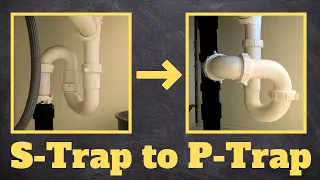 How to Replace S-Trap with a P-Trap | How Drain Plumbing Traps Work | Air Actuated Valve Install