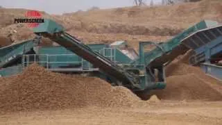 Powerscreen H6203 horizontal screen - Lafarge Quarry, UK