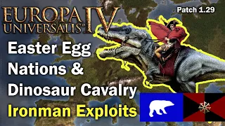 Easter Egg Nations & Dinosaur Cavalry - Jan Mayen & Synthetics - EU4 Ironman Exploits