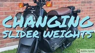 Changing Variator Slider Weights