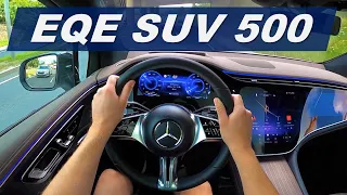 Mercedes-Benz EQE SUV 500 With Hyperscreen Point of View Drive (Binaural Audio)