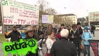 Christian Ehring zu den Protesten gegen TTIP | extra 3 | NDR