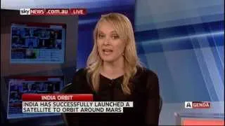 Sky News-Australia on India's Mars Mission (MANGALYAAN) success