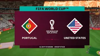 USA Vs Portugal - FIFA World Cup 2022 Qatar - Group Stage - Legendary difficulty - What a goal 🤯