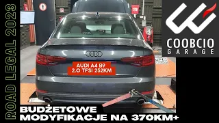 Pierwsze Audi A4 B9 2.0TFSI 252KM spod reki Coobcio Garage - Legalne 372KM i 494Nm