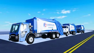 Roblox Garbage Trucks | Fast Mack LR Rear Loader on Trash | American Disposal | POV