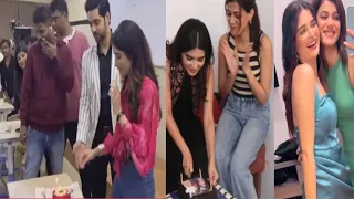 Bhavika sharma birthday celebration on set of ghum hai kisi key pyaar mein #ghkkpm #bhavikasharma