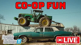 LIVE! From Broke to Billionaire Speed Run! - Ep 8 - Farming Simulator 22