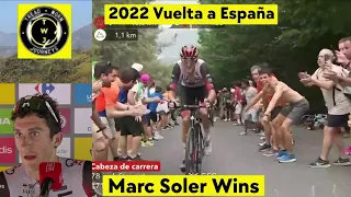 Marc Soler Wins | 2022 Vuelta a España | Stage 5 | Solo Attack 15 km