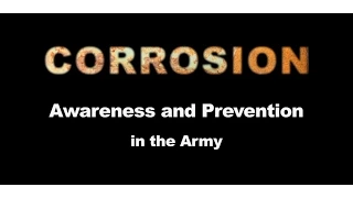 Corrosion: Awareness and Prevention in the Army