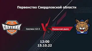 15.10.2022  Спутник-12-2 - Уральские Рыси-12. Первенство Свердловской области | Live in Sport