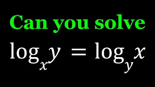 A Nice Log Equation | Math Olympiads