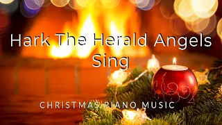 Hark The Herald Angels Sing - Christmas Instrumental Piano Music (1 Hour Loop)