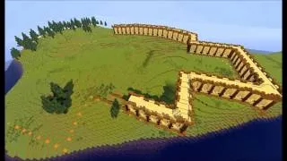 Building Teirm Timelapse - Part 1 - The Great Wall (MCAlagaesia 1.5)