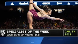 Arizona State's Justine Callis garners Pac-12 Women's Gymnastics Specialist of the Week honors