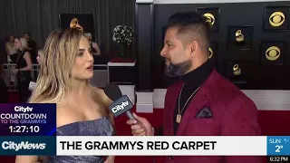 The Grammys red carpet