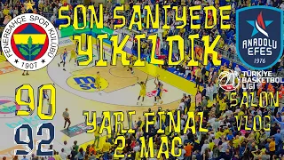 FENERBAHÇE BEKO 90 - 92 ANADOLU EFES | WILL CLYBURN SON SANİYE BASKETİ