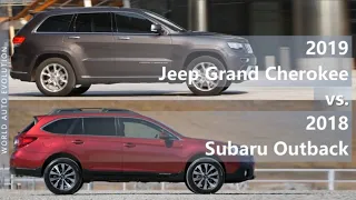 2019 Jeep Grand Cherokee vs 2018 Subaru Outback (technical comparison)