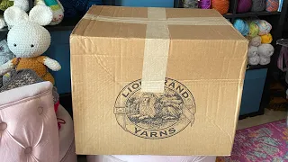 Lion Brand Unboxing | yarn haul 🧶| mystery box