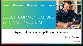 Webinar - Installed amplification solutions from Dynacord